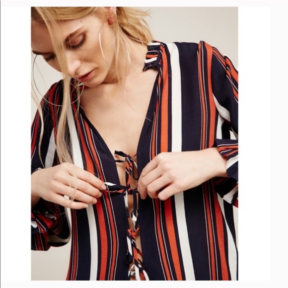 REVOLVE TULAROSA Nala Stripe Blouse - Picture 3 of 8